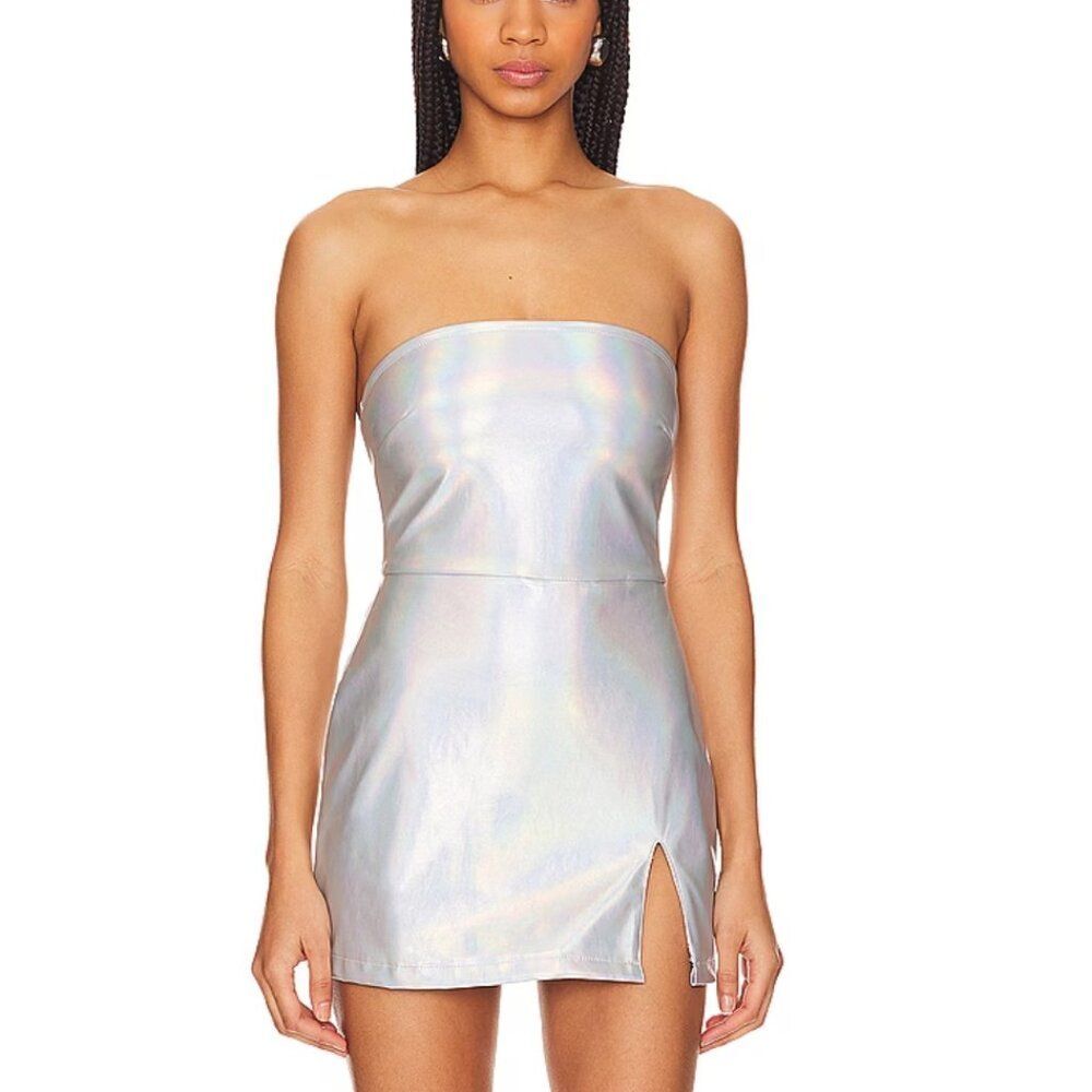 NWT NEW AFRM x Revolve Braylon Iridescent Mini Dress Romper Size S